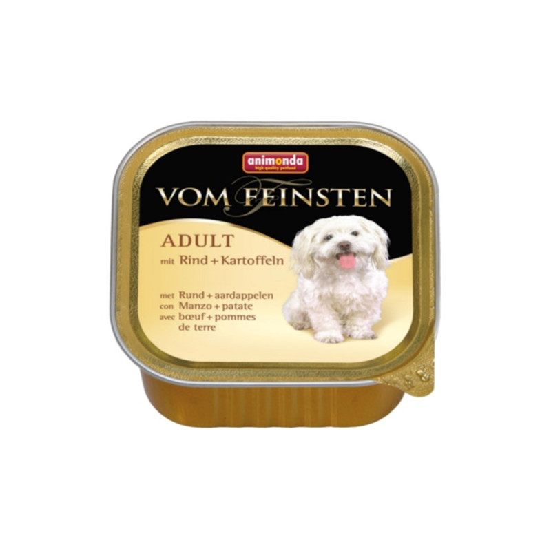 cibo umido per gatti animonda vom feinsten adult con manzo + patate
