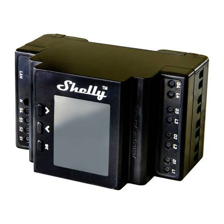 rele' per guida din shelly pro 4pm nero [shelly 4pro pm]