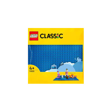 piastra da costruzione lego classic blu [11025]