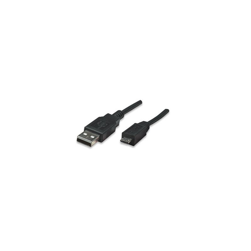 Cavo usb 2.0 a maschio/micro b maschio 1,8 m nero
