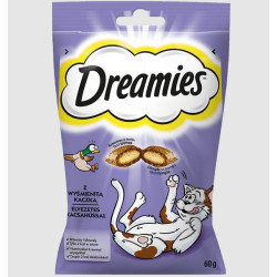 mangime per cane/gatto dreamies snacks duck 60g