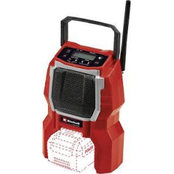 radio da cantiere einhell tc-ra 18 li bt fm/bluetooth/rosso [3408017]