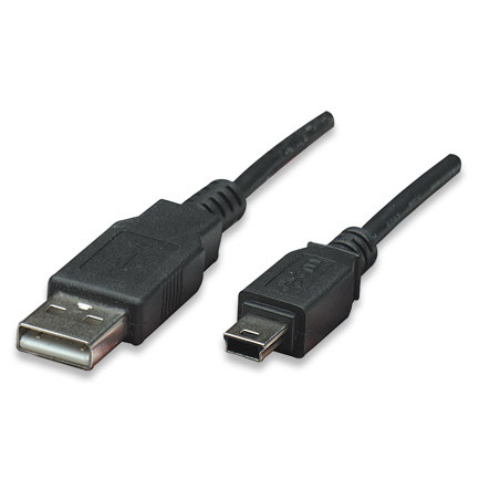 Cavo usb 2.0 a maschio/mini b 5 pin maschio 4,5 m nero