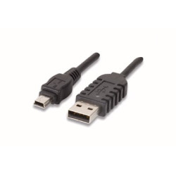 Cavo usb 2.0 otg a maschio/mini b maschio 1,8 mt