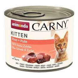 mangime umido animonda carny kitten cuori di manzo e tacchino per