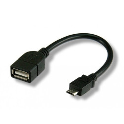 Cavo usb2.0 otg a femmina//micro b maschio 0.2 m
