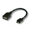 Cavo usb2.0 otg a femmina//micro b maschio 0.2 m