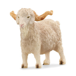 schleich farm world capra d'angora 90x49x69mm bianco [13970]