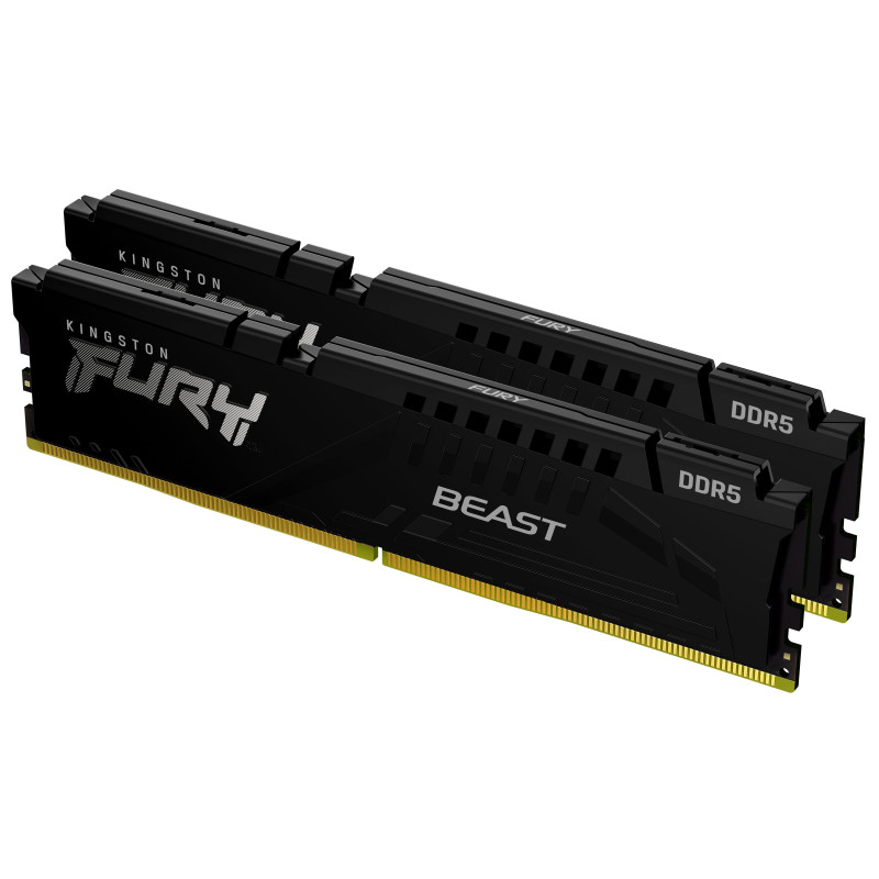 ram dimm ddr5 2x16gb kingston fury beast 3000mhz cl36 1.35v nero