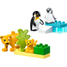 lego duplo town 10442 famiglie di animali: pinguini e leoni 10pz