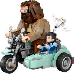 lego harry potter 76443 giro sul sidecar hagrid e harry 617pz multicolore
