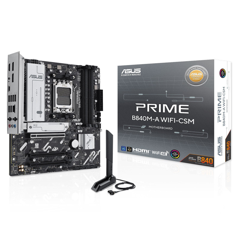 scheda madre asus prime b840m-a wifi b840 am5 matx 4xddr5 [prime