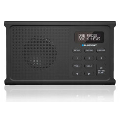 radio portatile blaupunkt dab+/fm/rds/bt/zegar/alarm nero [dr3bk]
