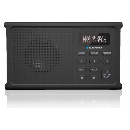 radio portatile blaupunkt dab+/fm/rds/bt/zegar/alarm nero [dr3bk]