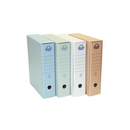 registratore a leva brefiocart eco azzurro dorso 8cm formato protocollo
