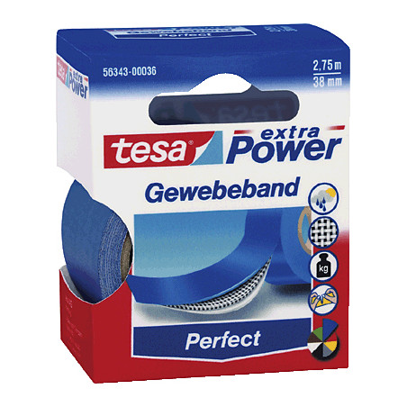 nastro adesivo tesa telato 38mm x 2,7m blu xp perfect [56343-00036-03]