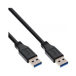 cavo usb inline 3.0 type a maschio a type a maschio, nero, 1m [35210]
