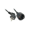 prolunga schuko lindy 5m nero [30245]