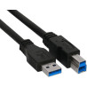 cavo usb inline inline 3.0 typ-a su typ-b 3m nero [35330]