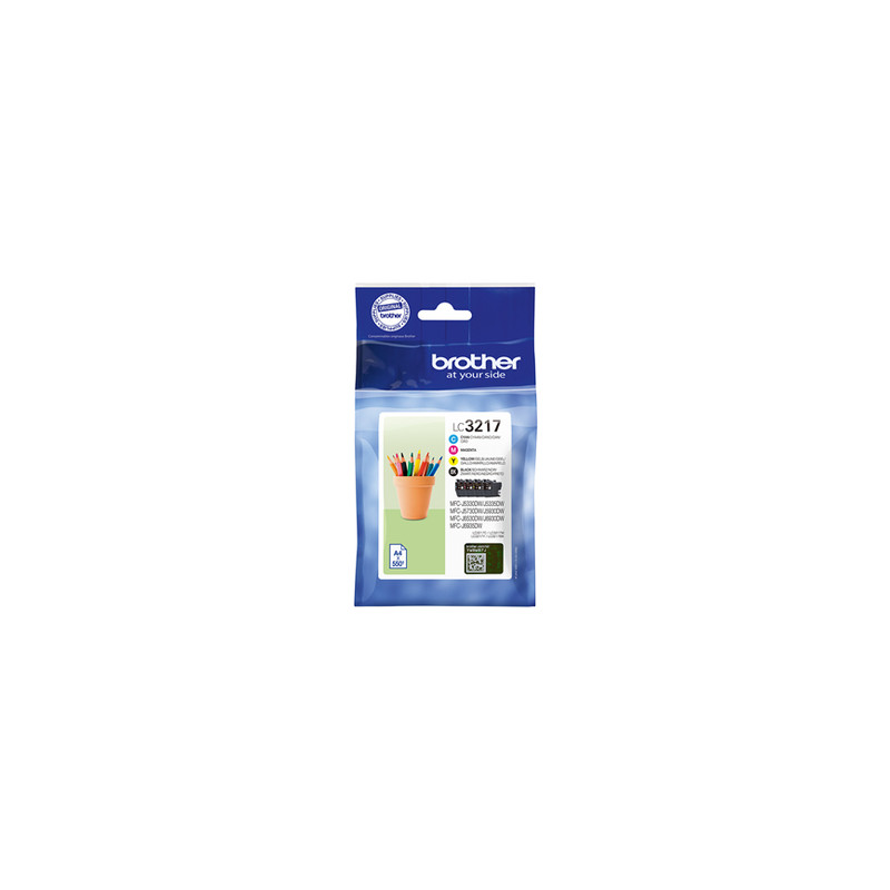 cartuccia brother ink lc-3217valdr value pack [lc3217valdr]