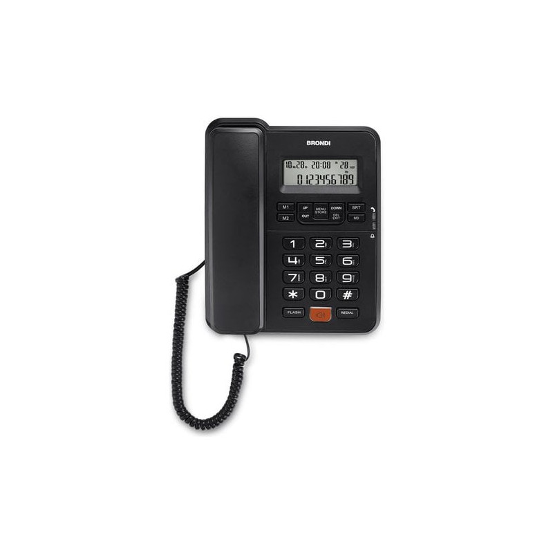 telefono fisso brondi nero [10275030]