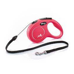 guinzaglio automatico flexi new classic m 20kg/5m rosso