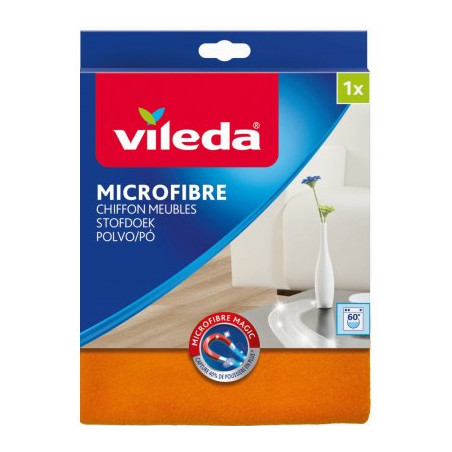 panno vileda per la pulizia microfibra poliestere arancione 1pz.