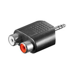 Adattatore audio 3.5mm maschio a 2 rca stereo femmina