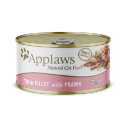 mangime umido applaws per gatti adulto filetto di tonno con gamberi