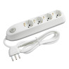 multipresa bticino 3684db poker 4 uscite universali 1.5m bianco [3684db]