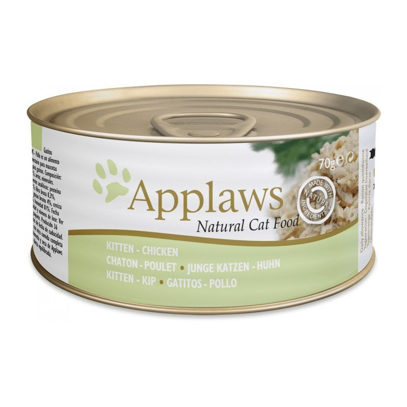 cibo umido applaws kitten can cat food pollo per gattini 70g