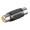 Adattatore audio singolo rca femmina/femmina