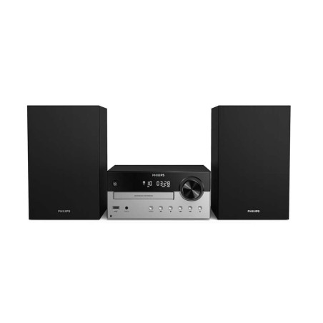 impianto hifi philips impianto per la casa 60w fm nero/argento [uephiwmtam42050]