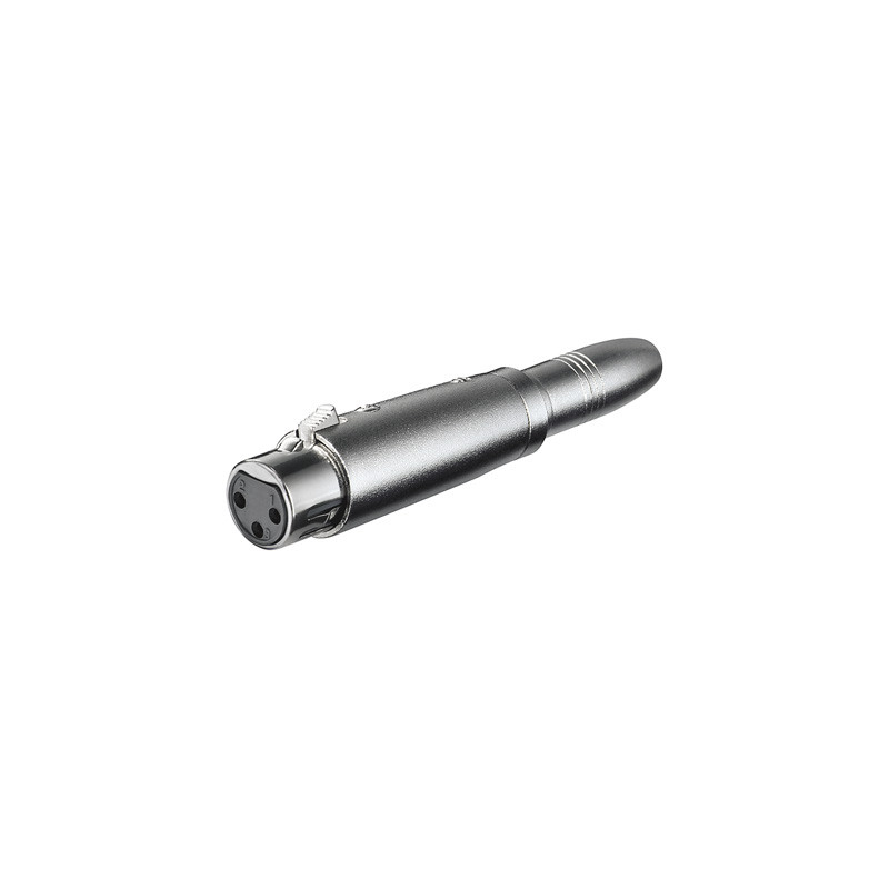 Adattatore xlr cannon femmina ad audio 6,35mm femmina mono