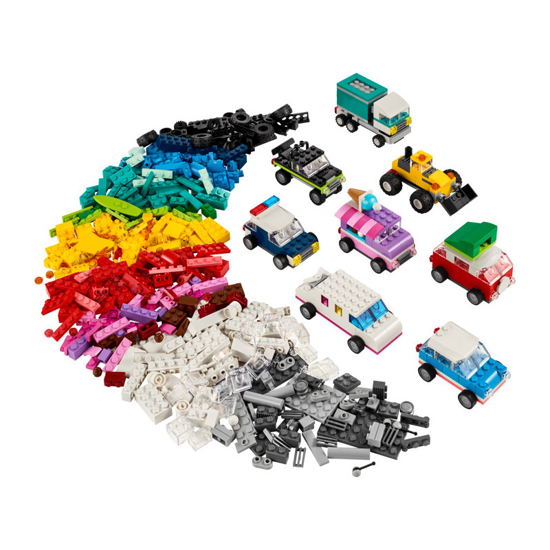 gioco da costruzione lego veicoli creativi multicolore 900pz [11036]