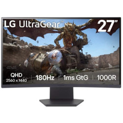 monitor led 27'' lg 27gs60qx-b wqhd 2560x1440/1ms/classe