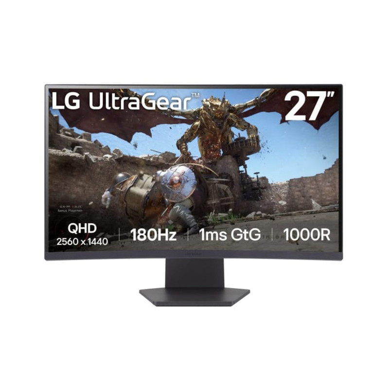 monitor led 27'' lg 27gs60qx-b wqhd 2560x1440/1ms/classe