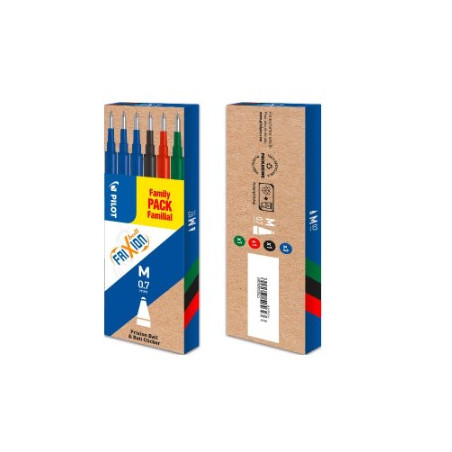 penna gel pilot refil frixion 0.7mm 6pz [3802807]