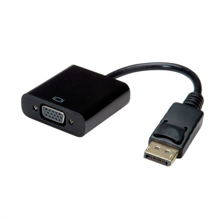 cavo adattatore value displayport a vga m/f 0.2m nero [12.99.3136]