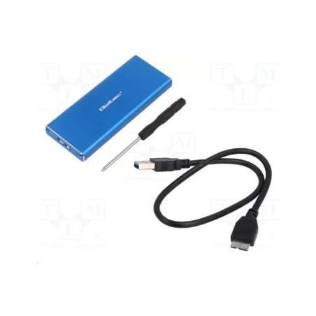 box ssd qoltec ngff 51832/ssd m.2/usb 3.0/2 tb/5 gb/s/blu [51832]