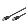 Cavo antenna tv m/f 1,5 mt nero