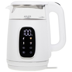 bollitore elettrico adler ad 1305 1.7l 2200w bianco/argento [ad 1305ws]