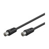 Cavo antenna tv m/f 10,0 mt nero