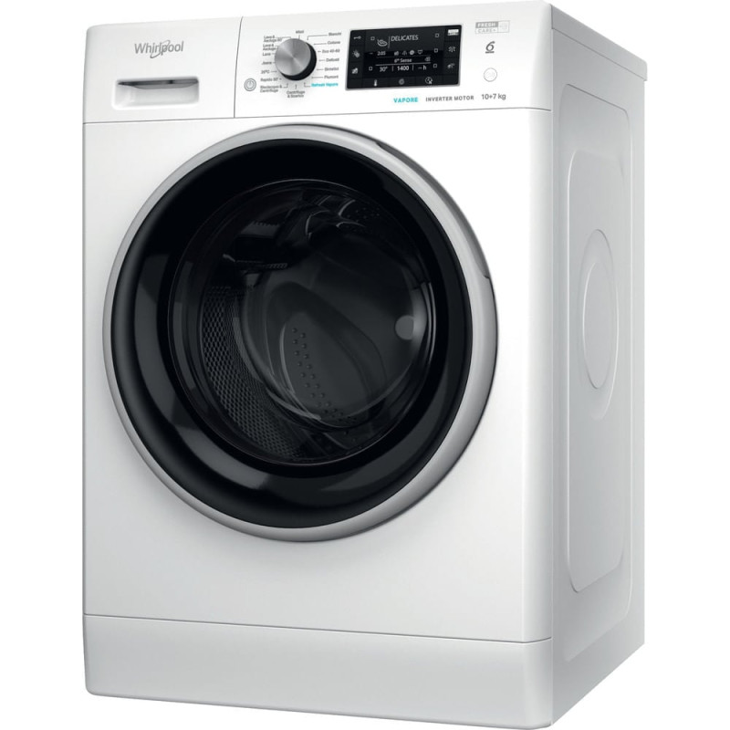 lavasciuga whirlpool ffwdd 107448 wbs it carica frontale 60cm 10/7kg