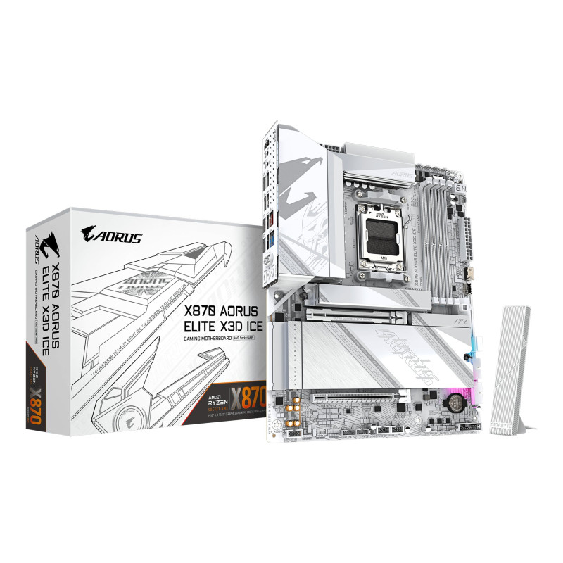 scheda madre amd gigabyte x870 aorus elite x3d ice am5 atx 4x ddr5