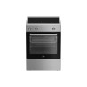 cucina a induzione beko fbe69100x con 4 fuochi classe a argento/nero