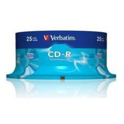 confezione cd-r verbatim extra protection 700mb 25pcs
