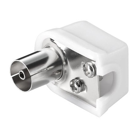 Connettore cavo antenna tv femmina angolato 9.5 mm