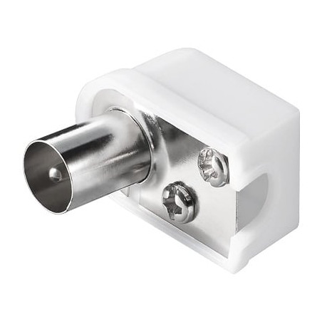 Connettore cavo antenna tv maschio angolato 9.5 mm