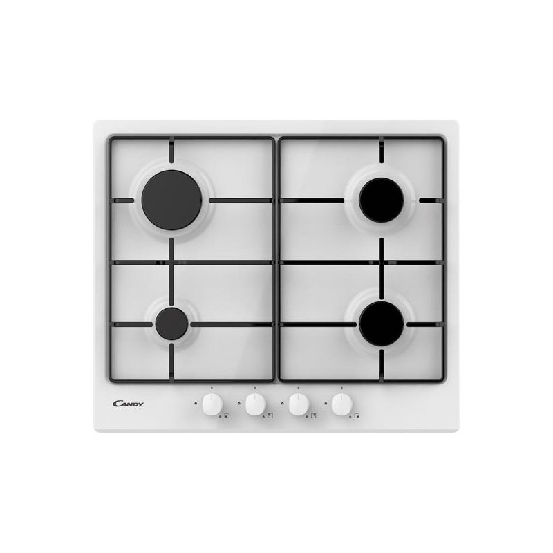 piano cottura candy chw6brww 4 fuochi bianco [33801971]